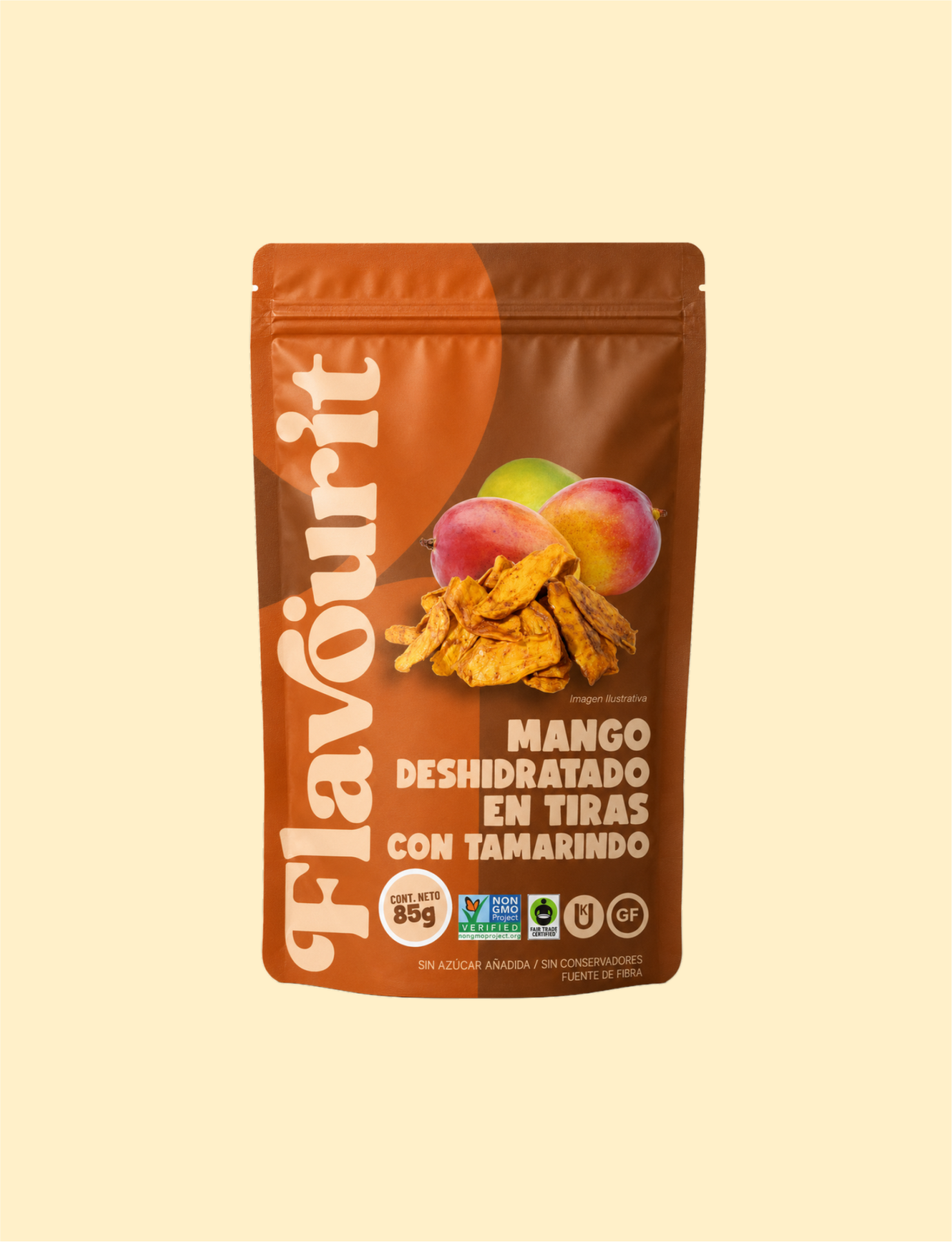 Mango Deshidratado en Tiras con Tamarindo, Bolsa Pouch Chica 85g