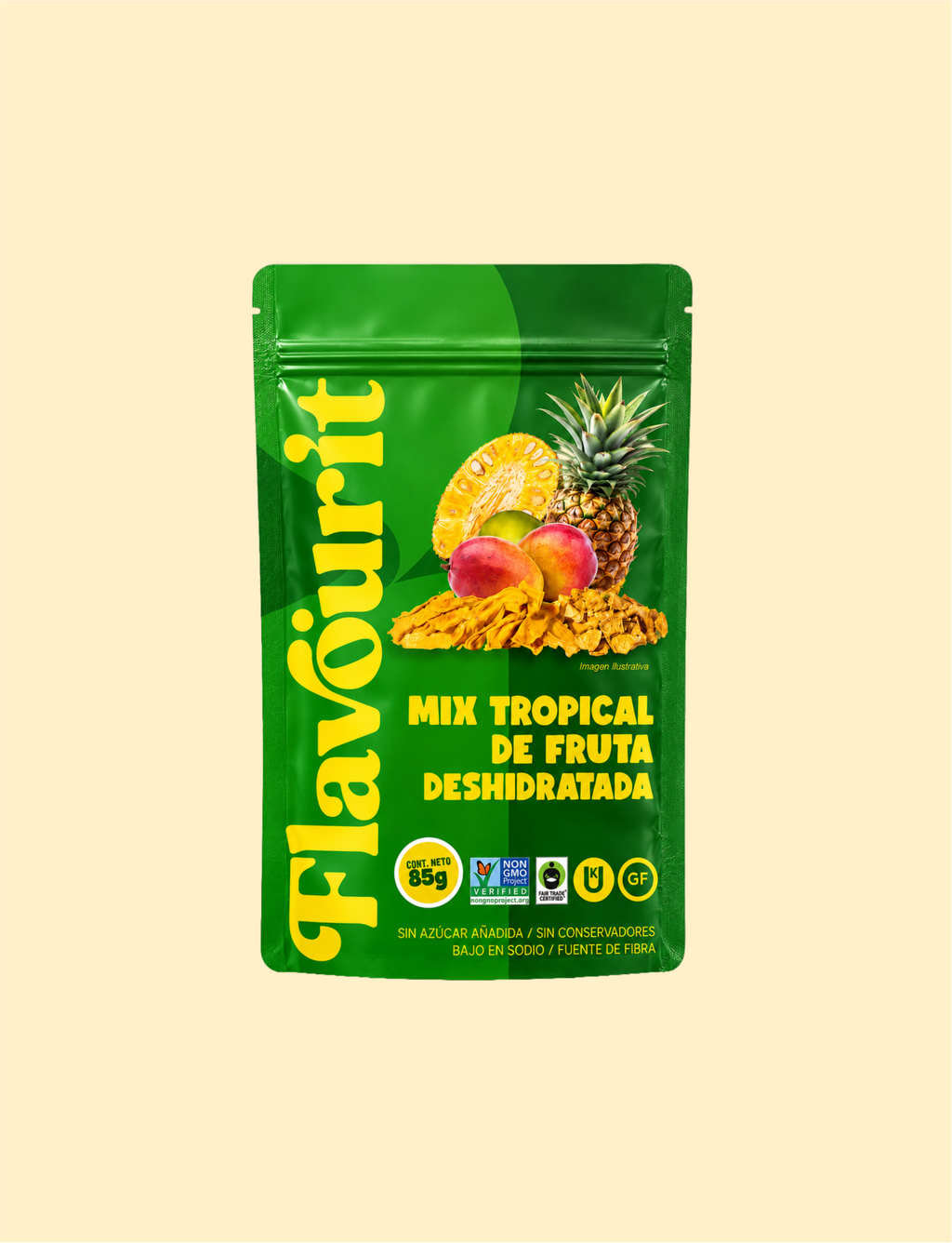 Mix Tropical de Fruta Deshidratada, Bolsa Pouch Chica 85g