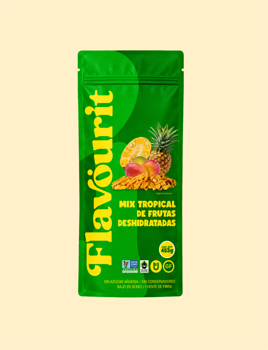 Mix Tropical de Fruta Deshidratada, Bolsa Pouch Grande 453g