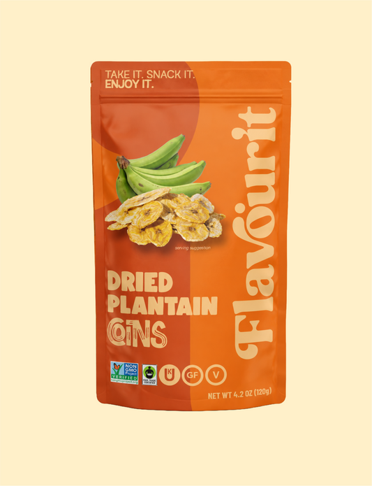 Dried Plantain Coins, Medium Pouch Bag 4.2oz