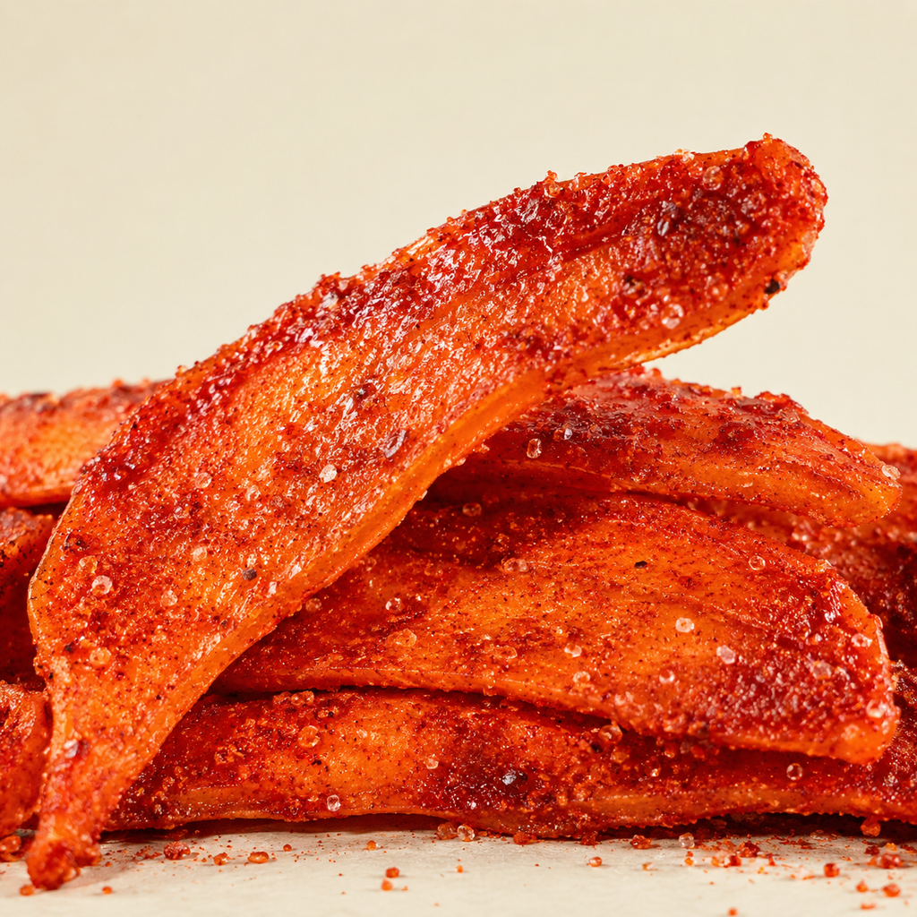 Dried Mango Strips with Chili Sprinkled, Large Pouch 1lb